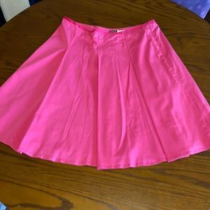 Focus Vintage Hot Pink Pleated Skater Skirt